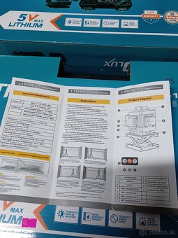 PREDAM LASER 4 BODOVY SO STOJANOM.2X BATERIE 5AH - 4