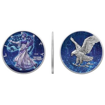 Investicne striebro mince minca Liberty AI - 4