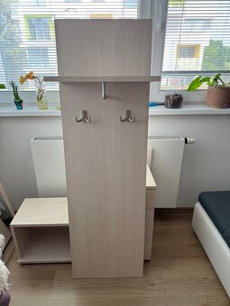 Kompletná sada do predsiene skrinky , zrkadlo, vesiak - 4