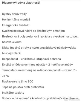 Ohrievač vody ELIZ EURO 150X - 4