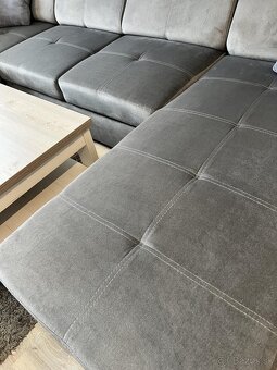 Sedacia súprava tvar U, rozkladacia, úložný priestor . - 4