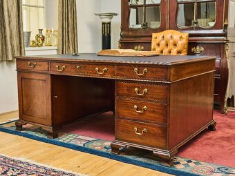 Veľký anglický písací stôl. Obojstranný - 4