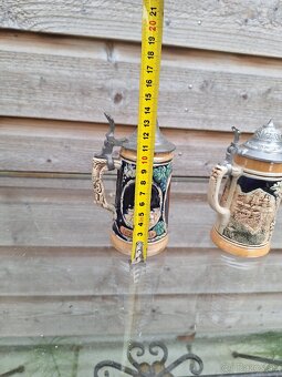 Zberateľské keramické krigle s cinovym vekom - 4