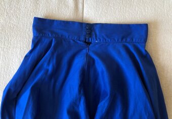 Kráľovsky modrá bavlnená sukňa Reparáda, XS/S, 33 E - 4