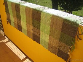 zeleno sivý tkaný koberec - 4