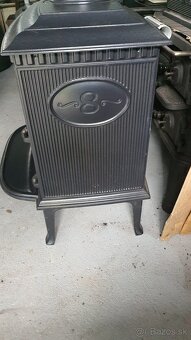 Liatinové kachle Jotul F 8 TD modročierny smalt - 4