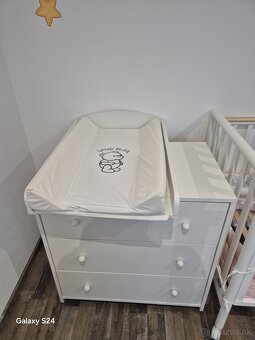 Detská postieľka s prebaľovacím pultom - 4