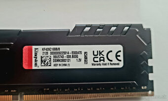 Kingston 16 (8x2) GB DDR4 HyperX Fury , Beats - 4