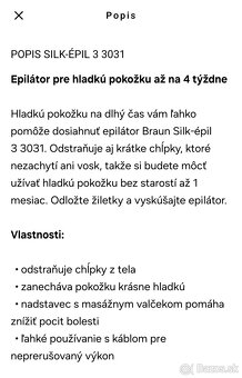 Braun epilátor, odstraňovač chlpkov - 4