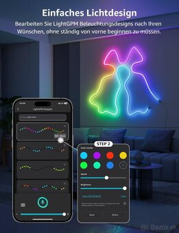 Neónový LED pásik Lepro AI N1 - 6m - 4