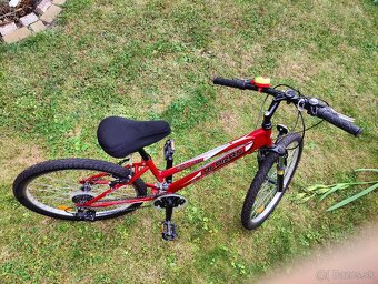 Olpran Falcon SUS 24" dievčenský horský bicykel červený - 4