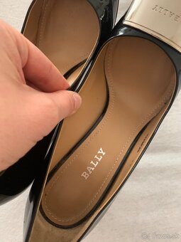 Bally lodičky kožené čierne - 4