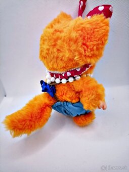 💖Mončičák monchhichi vzácné Nyamy kotě FUCHSINKA - 4