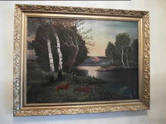 Starý obraz Srnky - 4