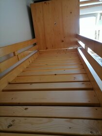 posteľ so skriňami z masívneho dreva - 4