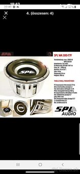 Subwoofer SPL 2000w RMS650w + zosilňovač JBL + kondenzátor - 4