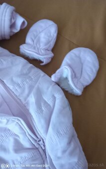 Bledunko ružový overalik s oveckou - 4