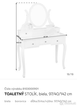 Toaletný stolík - 4
