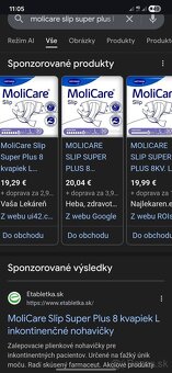 Molicare slip Super plus L Výhodná cena darujem načaté - 4