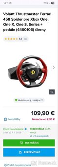 Herný volant Trustmaster 458 spider - 4