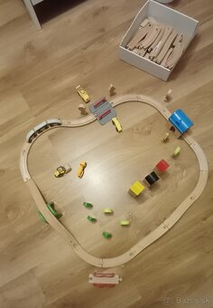 Drevená vláčiková dráha okruh alebo osmička - 4