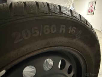 205/60 R16 zimné +plechové disky 5x114,3 - 4