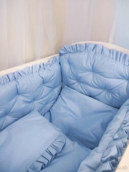 Detská kolíska + komplet výbava  + baldachýn POM - 4