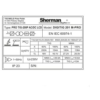 Predám zváračku SHERMAN DIGITIG 201 M-PRO - 4