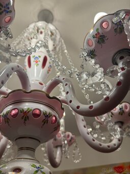 Emailový krištáľový luster - 4