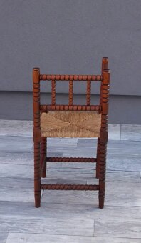 Stolička francúzska starožitná – rohová. - 4