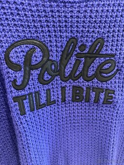 Damsky pulover Polite till I bite - 4
