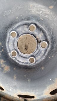 Plechové disky 5x100 R15 ET38 na pneu.195/65 R15 - 4