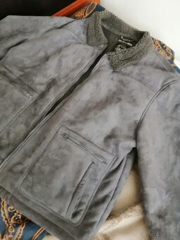 šedá letecká bunda (2XL ) - 4