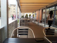 Terasa - 15,7m x 3,1m pozink. konštrukcia, plechy, plachta - 4