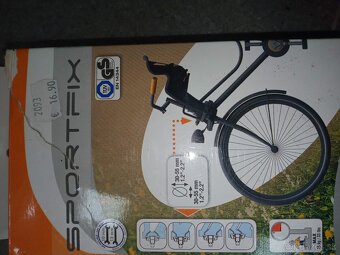 Detská sedačka na bicykel predná - 4