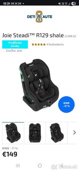 Detska autosedacka Joie Steadi R129- do 18kg/105cm - 4
