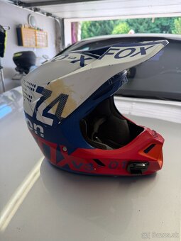 Prilba FOX V3 DRAFTR BLUE (M) - 4