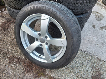 hliníkové disky 5x112 AUDI,VW,škoda + zmné 225/55 r17 - 4