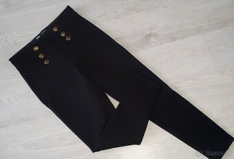 Nohavice ZARA so zlatými gombíkmi v.L - 4