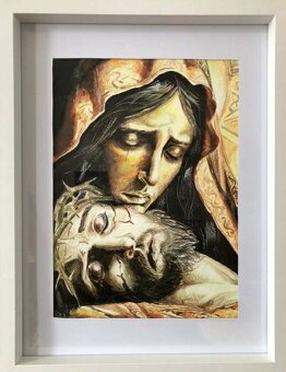 NOVÉ prekrásne náboženské AKVARELOVÉ maľby - 4