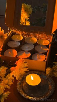 Čajové sviečky zo sójového vosku (darčekové balenie) - 4