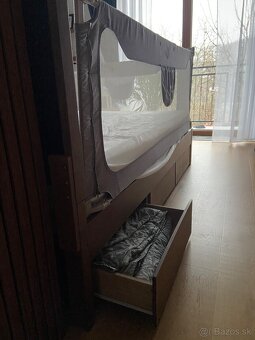 160 manželská posteľ s matracom - 4