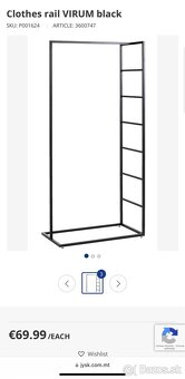 Vešiak na oblečenie Jysk VIRUM 80x170x43cm + DOVOZ ZDARMA - 4