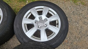 Prodám originální alu kola Audi 16" + pneu Hanko - 4