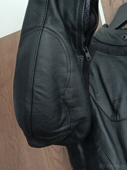 TOP kvalitná kožená bunda so zimnou vložkou 52 a chráničmi - 4