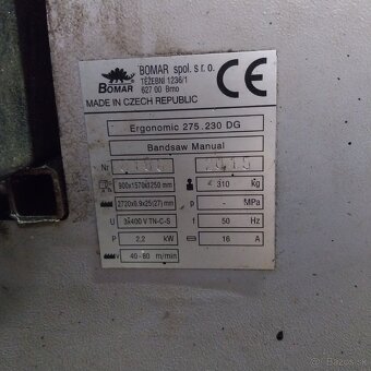 Pásová píla bomar - 4