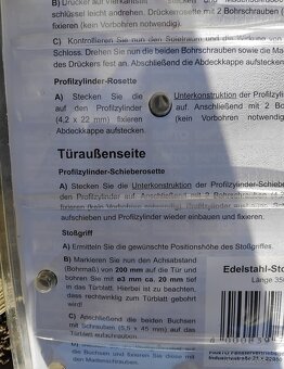 Madlo dveri nerezové plus klucka - 4