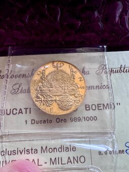 Zlatý dukát Korunovační klenoty - Artia 1972 - velmi vzácný - 4