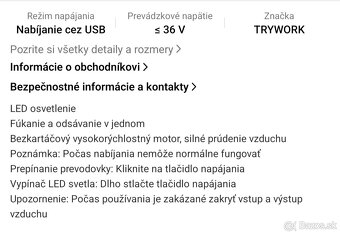 Silný ventilator, vysávač. - 4