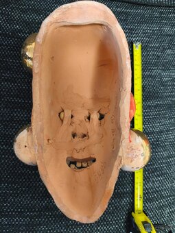 Keramické maska s pálenej hliny - 4